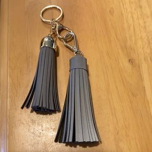 Double reflective tassel keychain